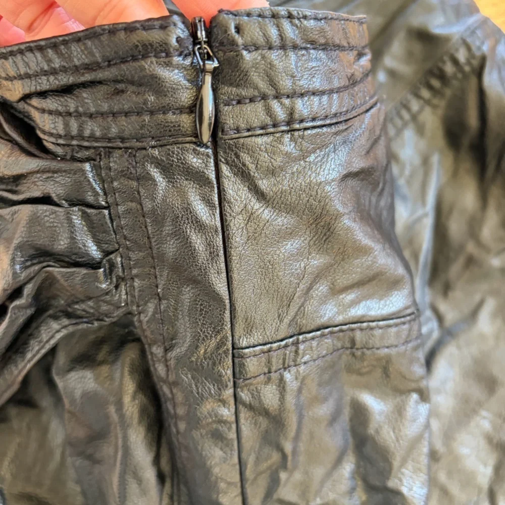 Free people Fake Out Faux leather skirt